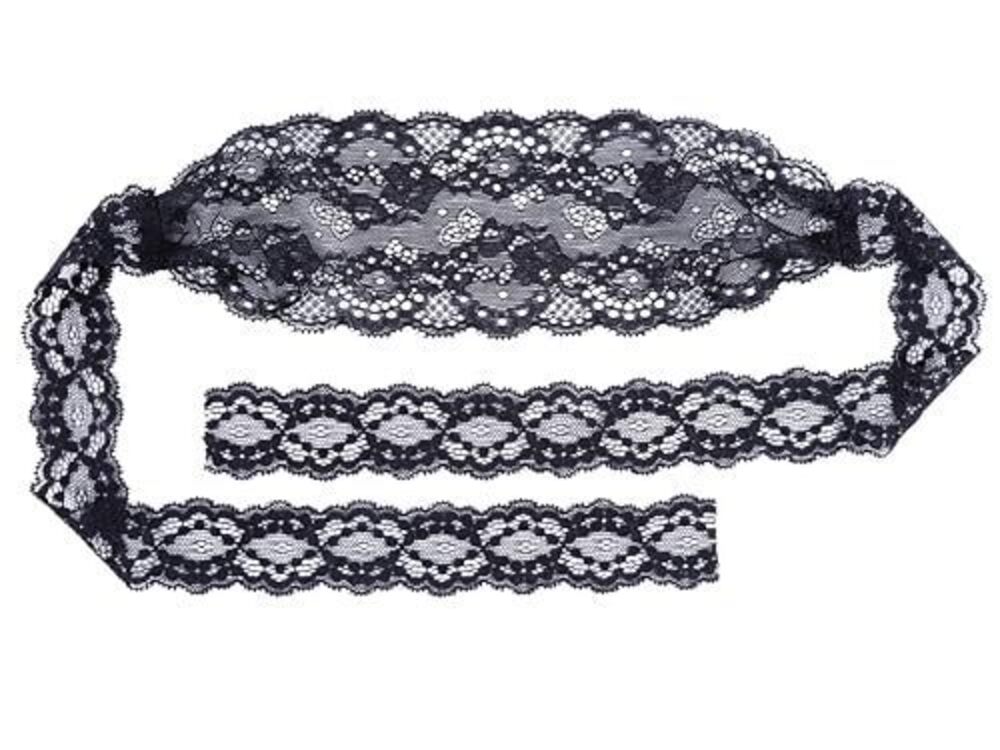 7975 Mysterious Black Lace Masks Lace Blindfold Eye Mask Beautiful